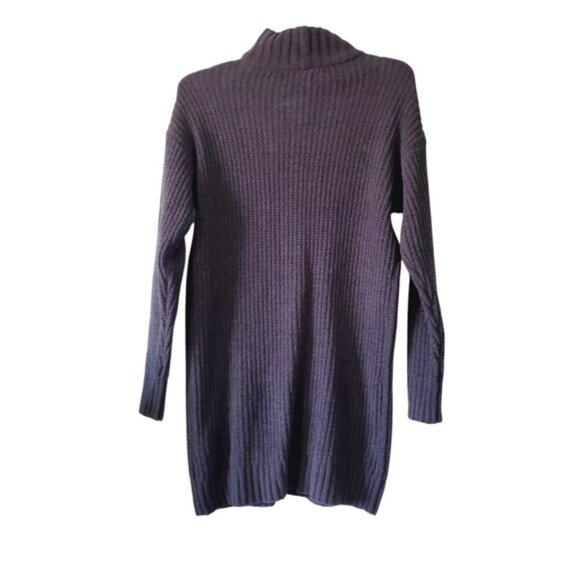 American Eagle Lounge Pointelle Chunky Cozy Chenille Sweater Dress S - Picture 3 of 9